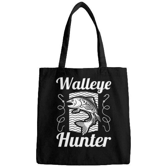 Fishing Fun Walleye Hunter Walleye Fishing Lover Freshwater Fisherman Bags
