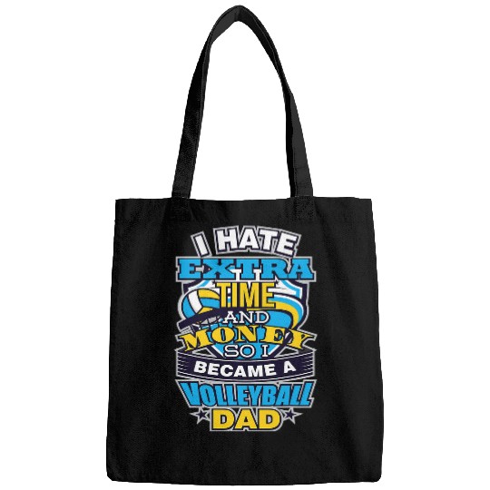Funny Volleyball Dad No Time Or Money Girls Volleyball Coach Bags