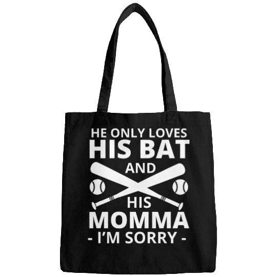 Baseball Boy Momma Tee 2Bat Ball Mom 2Cute Mother Son 23 Bags