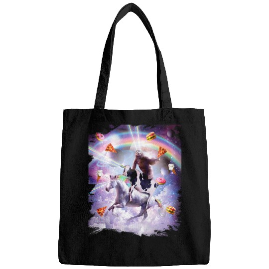 Sloth Pet Unicornss Cow Sloth Space Laser Eyes On Unicorns Cow Rainbow Mooey Heifer Bags