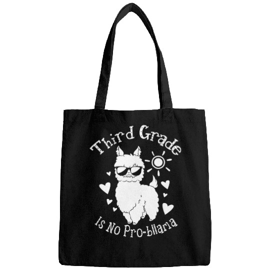 Llama Pet rd Third Grade No Prob Llama Teacher Team Bags