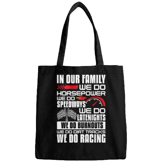 Horse Pet Car Racing Family Horsepower Race Car Dirt Track Racer Bags