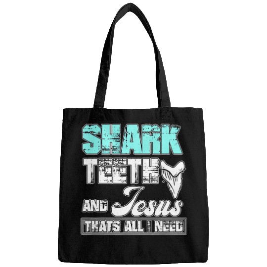 Shark Pet Christian Jurassic Fossil digging World Shark Teeth and Jesus Bags
