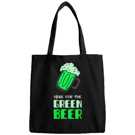 Beer Fun Here for the Green Beer Novelty St Paddy s Day Tee Bags