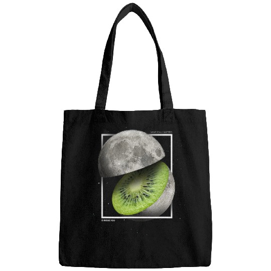 Astronaut Job Cool Kiwi Moon Space Science cosmic space art Bags
