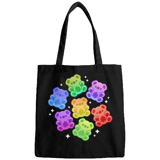 Bear Pet Aesthetic Kawaii Cute Rainbow Gummy Bear Bags