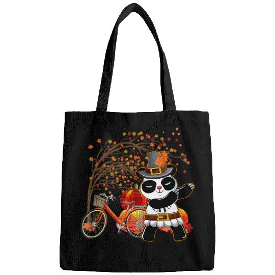 Panda Pet Girls Thanksgiving Cute Panda Fall Pumpkin Mother Daughter Bags