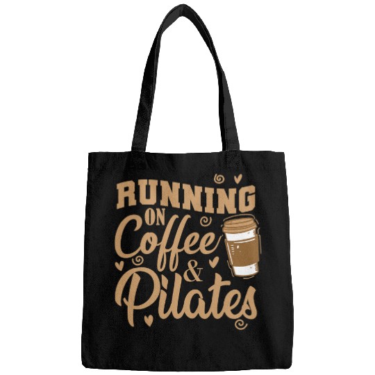 Coffee Fun Running on Coffee and Pilates Powerhouse Bags