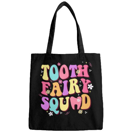 dentists Job Tooth Fairy Squad Dental dentists Hygienist Groovy Men Women Bags
