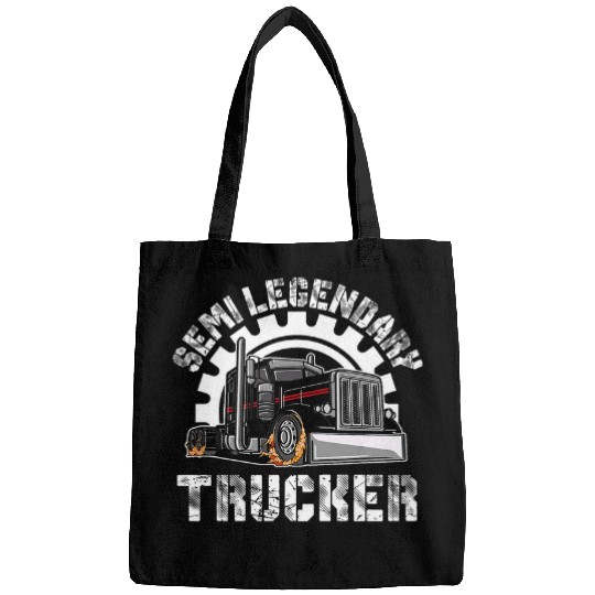 Truck Fun Semi Legendary Trucker 18 Wheeler Freighter Semi Bags