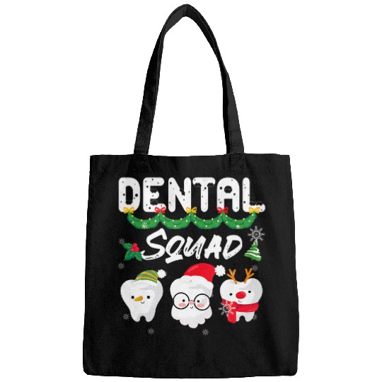 dentists Job Christmas Dental Squad Merry xmass Christmas Bags