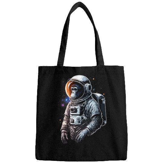 Astronaut Job Chimpanzee Space Astronaut Travel Monkey vintages Design 3 Bags