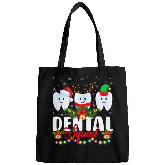 dentists Job Christmas Dental Squad Funny Christmas 01 Bags