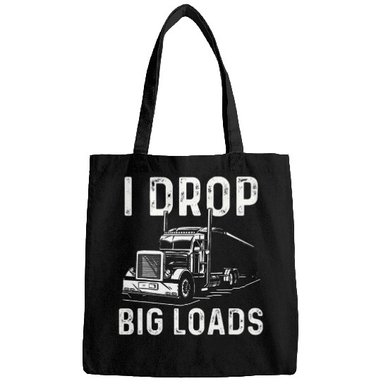 Truck Fun Men Women Big Rig Trucking Truckin Road Lorry 4 Bags