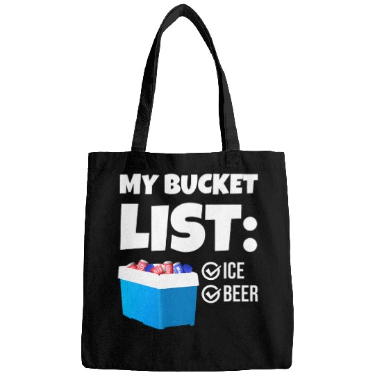 Beer Fun My Bucket List Funny Beer Lover Beach Bbq Bags