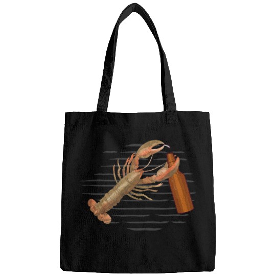 Beer Fun Lobster with Beer for Men Women Lobster Bags