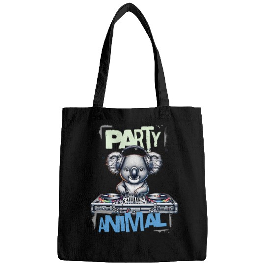 Koala Pet Party Animal Electronic Dance Music DJ Koala Funny Bags