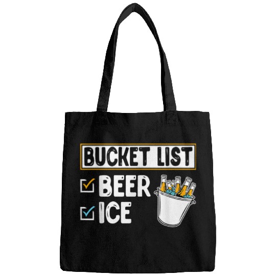 Beer Fun My Bucket List Beer Ice Funny Drinl Lovers Drinking Party Bags