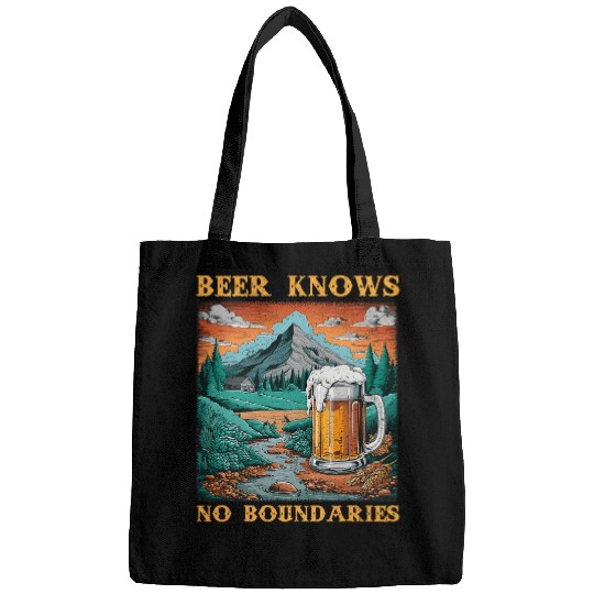 Beer Fun Beer Knows No Boundaries Oktoberfest Hops Barley Beer Mug Bags
