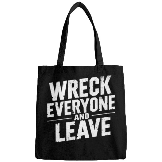 Sport Wrestling vintages Distressed Wreck Everyone and Leave Wrestling Match 8 Bags