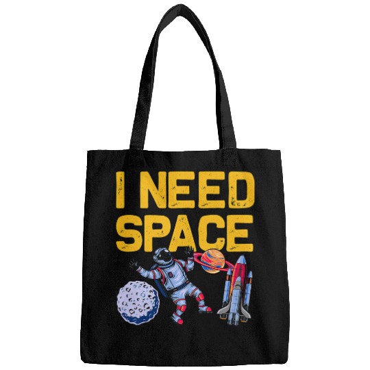 Astronaut Job I Need Space Funny Astronomy Lovers Bags