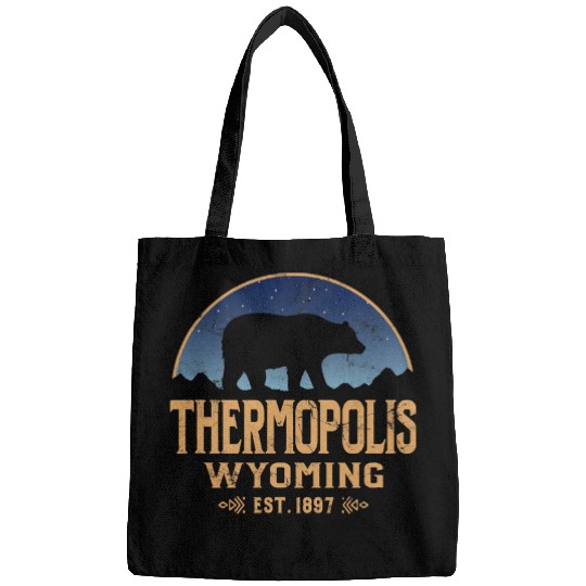 Bear Pet Thermopolis Wyoming WY Bear Wildlife Mountains Bags