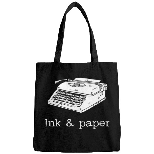 Book Fun Typewriter Ink And Paper Novel Reading Writer Bags