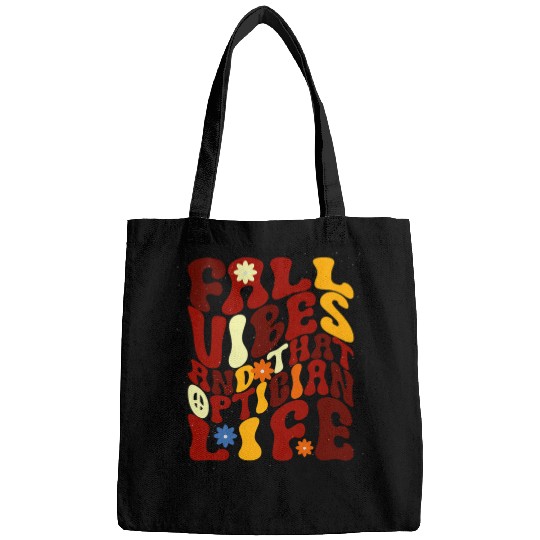 Fall Vibes That Optician Life Thankful Vibes Autumn Groovy 2 Bags