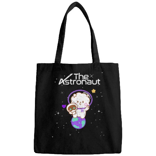 Astronaut Job Distressed Funny Jin Wootteo the Astronaut K Pop Bags