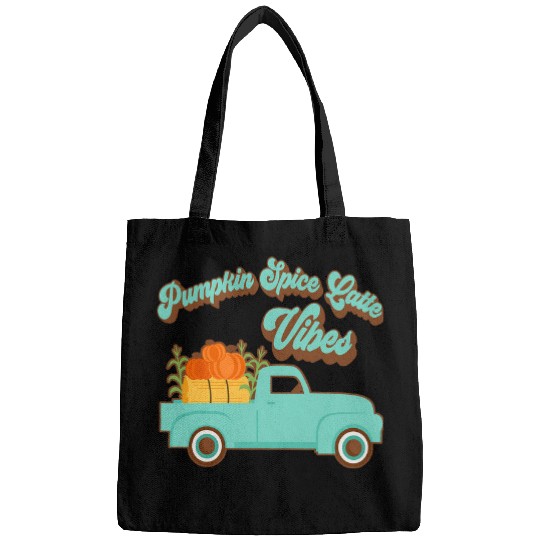 Coffee Fun Fall Vibes Pumpkin Spice Vibes Coffee Lover vintages Truck Bags