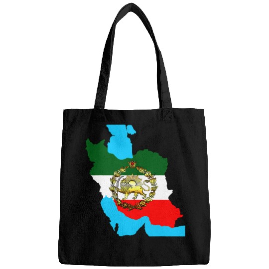 Lion Pet Iran flag with a golden lion Bags