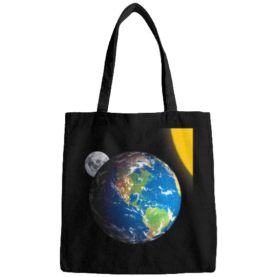 Astronaut Job Earth Moon Sun Space Solar System Bags