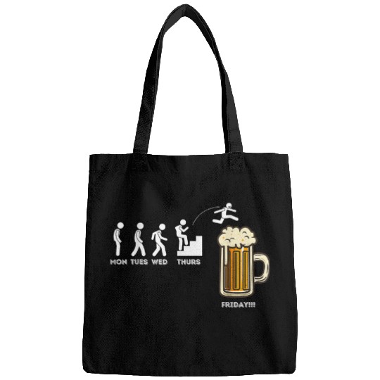 Beer Fun Monday Tuesday Wednesday Thursday Friday Funny Beer Drinking Bags