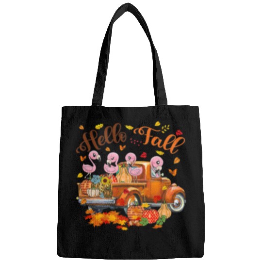 Flamingo Pet Hello Fall Pumpkin Truck Maple Leaves Harvest 1 Bags