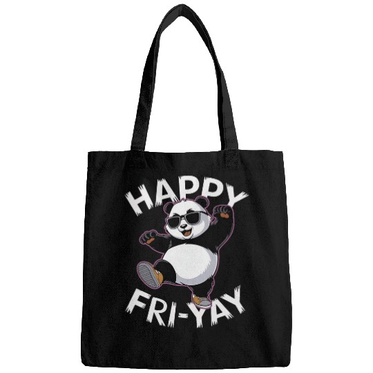 Panda Pet Happy FriYay Panda Fun Work Friday Women Men Panda Bags