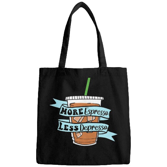 Coffee Fun More Espresso Less Depresso Draw Bags