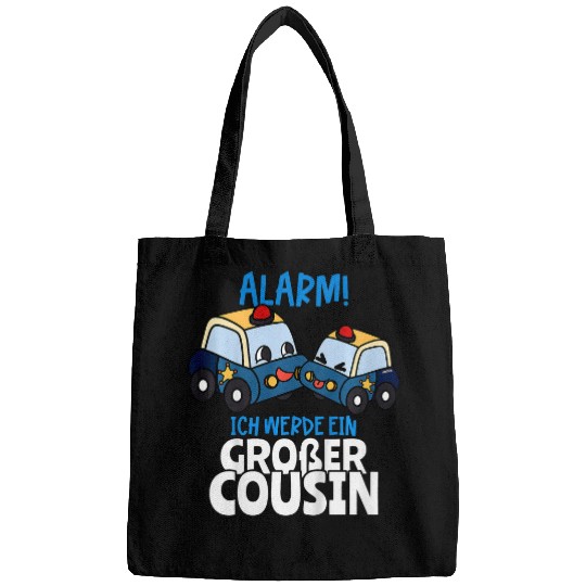 Police Job Kids Alarm I Will Be Great Cousin Police Carss Funny Cousin Bags