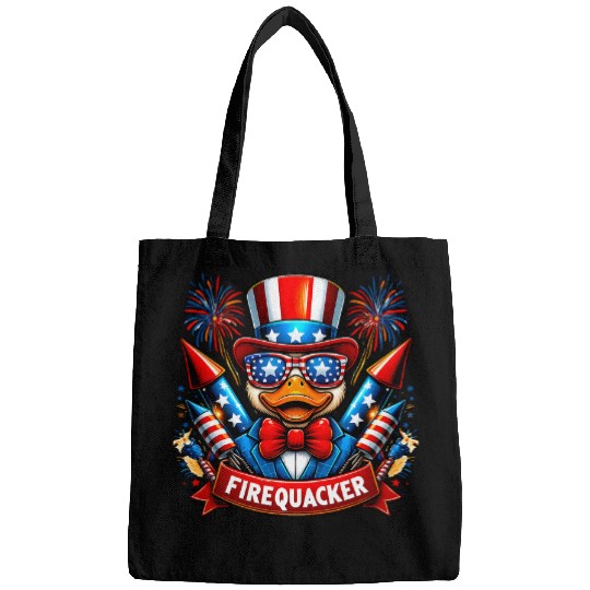 Duck Pet 4th of July Fireworks Firequacker Patriotic Duck Bags