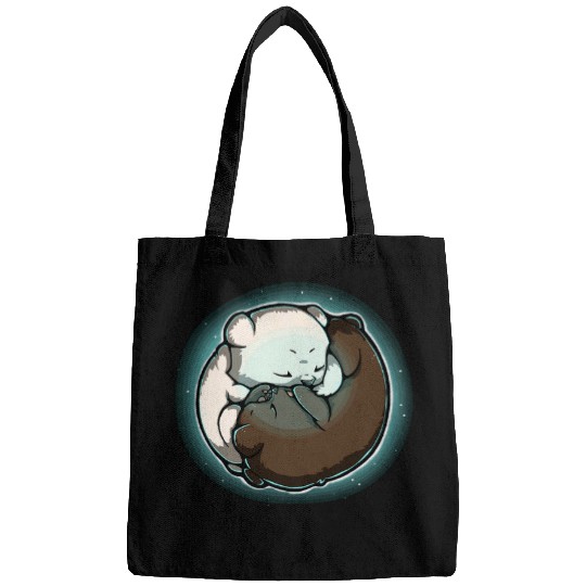 Bear Pet Cute Teddy Bear ying yang Bags