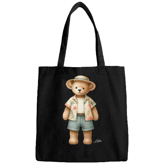 Bear Pet Kids Preppy Vacation Bear Kids vintages Gilded Lillie Bags