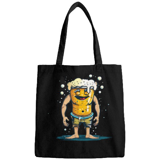 Beer Fun Beach Beer Costume in Swim Trunks Bags