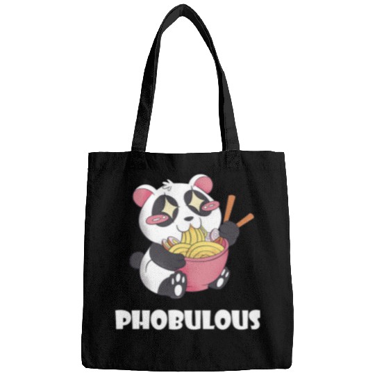 Panda Pet Pho Panda Fabolous Pho Bowl Vietnamese Food Ramen Noodle Bags