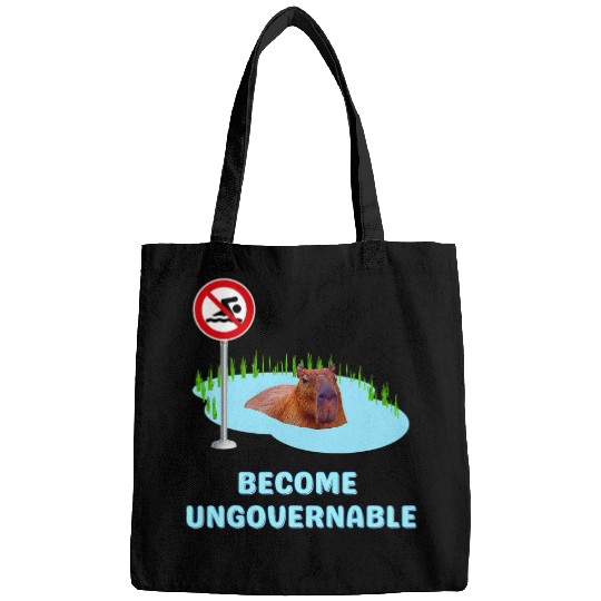 capybaras Pet Become Ungovernable capybaras Swimming Big Rodent Bags