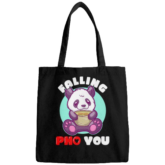 Panda Pet Falling Pho You Panda Pho Sho Funny Vietnamese Cuisine Bags