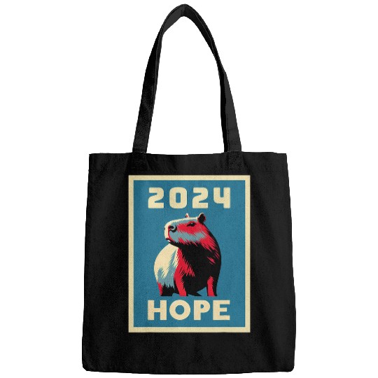 capybaras Pet Hope 2024 Presidential Election Campaign Poster Bags