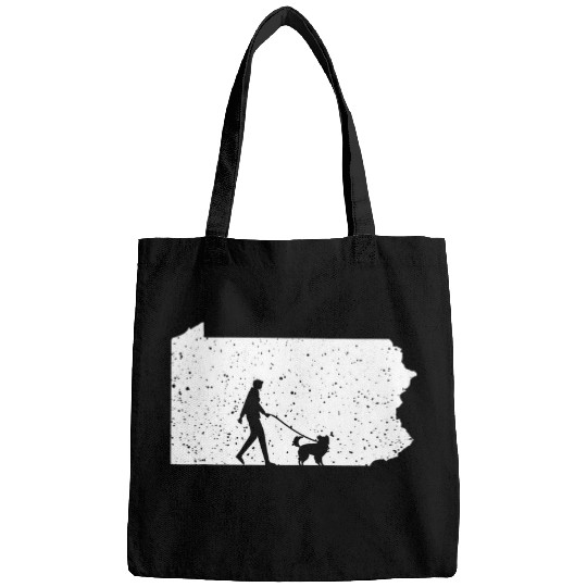 Australian Shepherd Walking Pennsylvania Dog Lover Bags