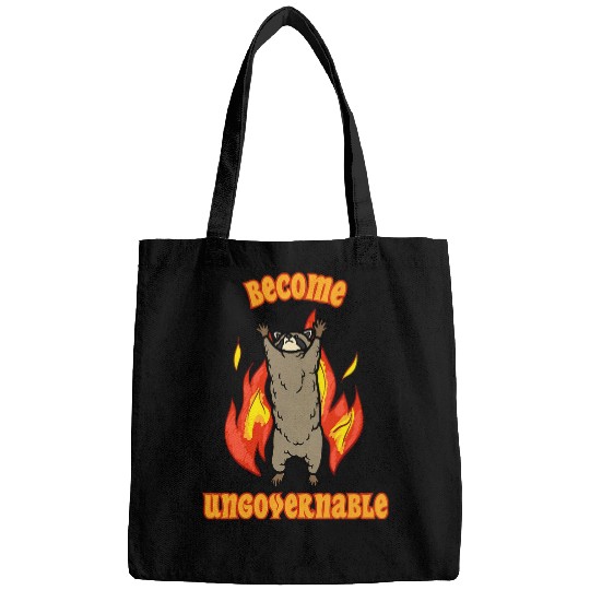 Raccoon Pet Become Ungovernable Raccoon Flames Bags