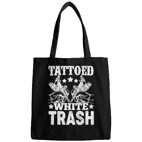 Tattooed White Trash Funny Tattoo Artist Tattoos Graphic Bags