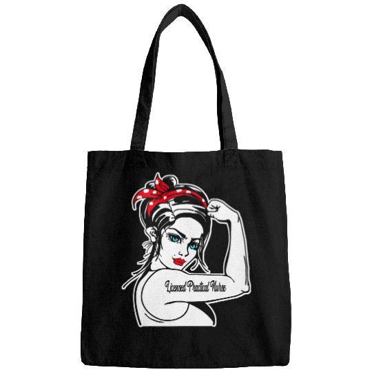 nurses Job Female Licensed Practical nurses LPN Rosie The Riveter Girl Bags