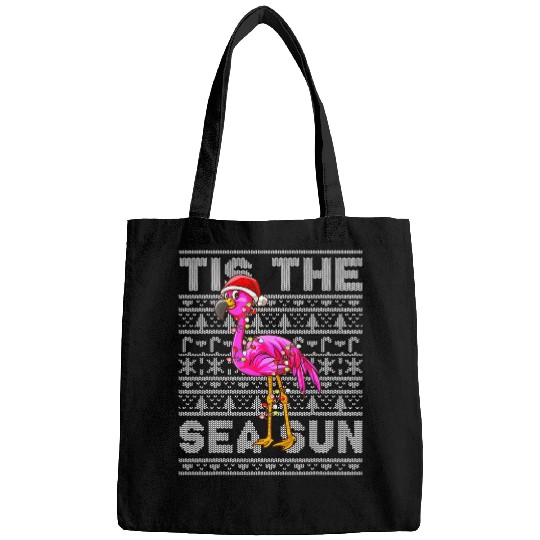 Flamingo Pet Tis The Sea Sun Christmas Pink Flamingo Men Kids Youth Bags
